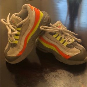 Nike Air Max - gray, neon yellow and orange